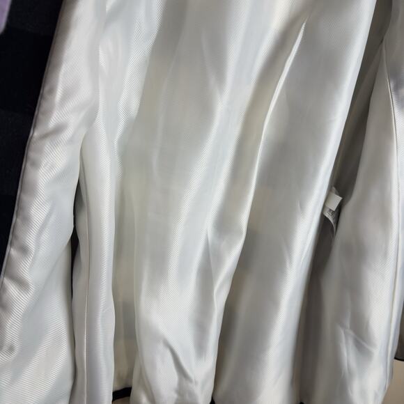 Banana Republic Women’s Plaid Black/White Double-Breasted Pea Coat Size S - Picture 11 of 16